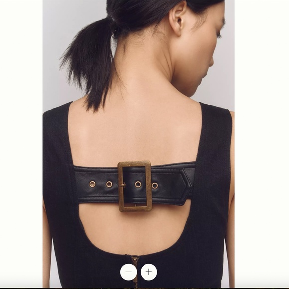 Pilcro Sleeveless Faux Leather Mini Dress Anthropologie - Picture 4 of 4